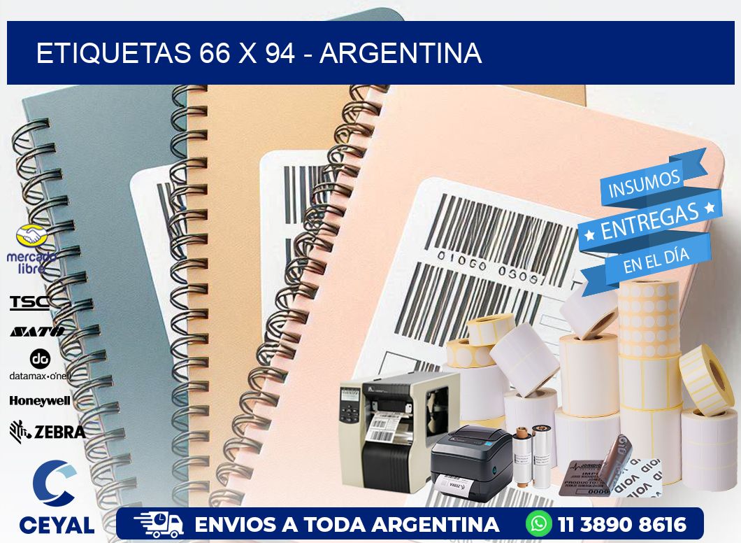 ETIQUETAS 66 x 94 - ARGENTINA