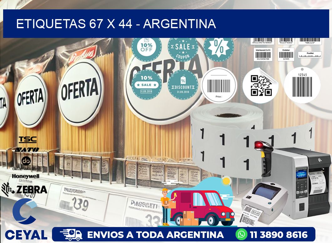 ETIQUETAS 67 x 44 - ARGENTINA