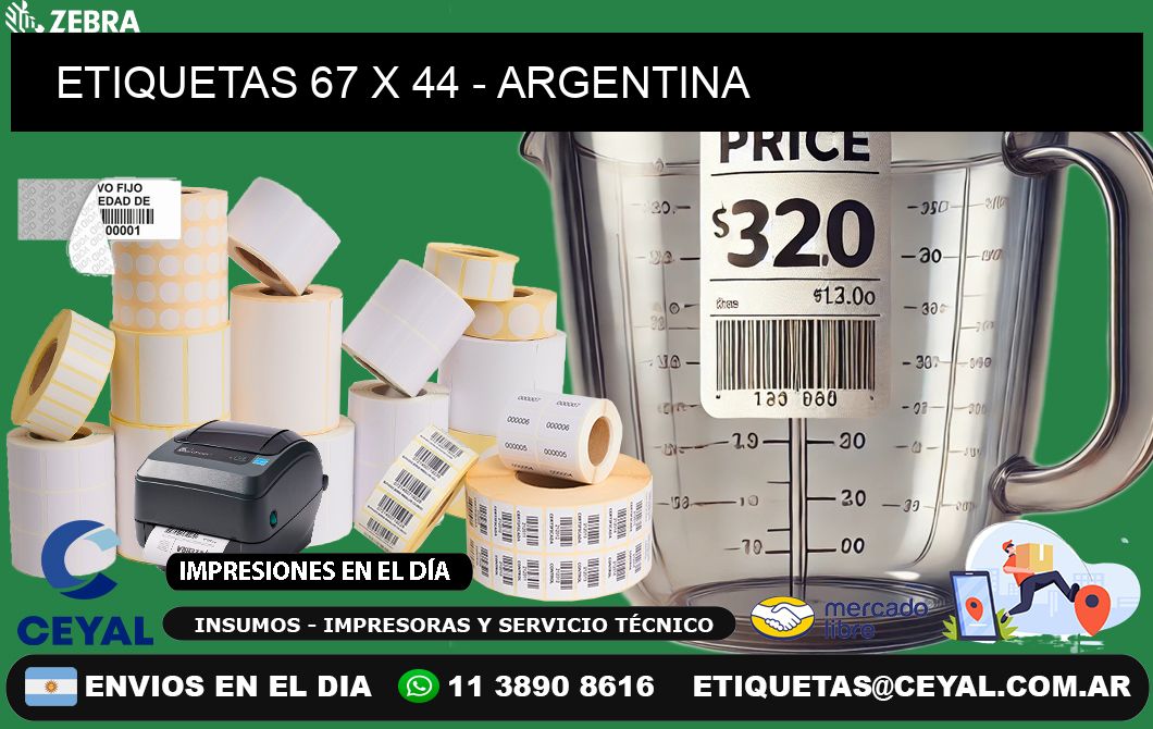 ETIQUETAS 67 x 44 - ARGENTINA