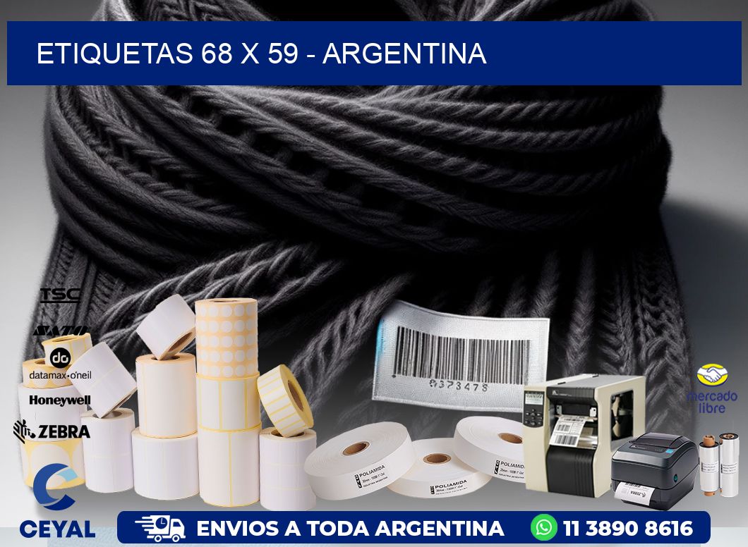 ETIQUETAS 68 x 59 - ARGENTINA