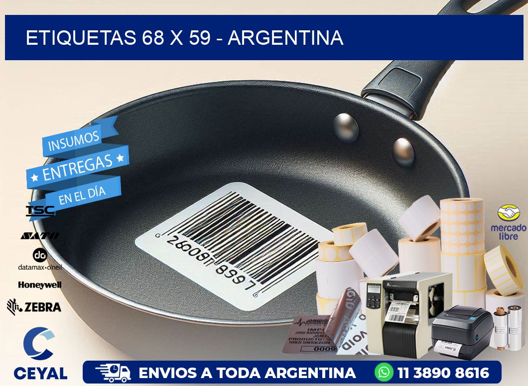 ETIQUETAS 68 x 59 - ARGENTINA