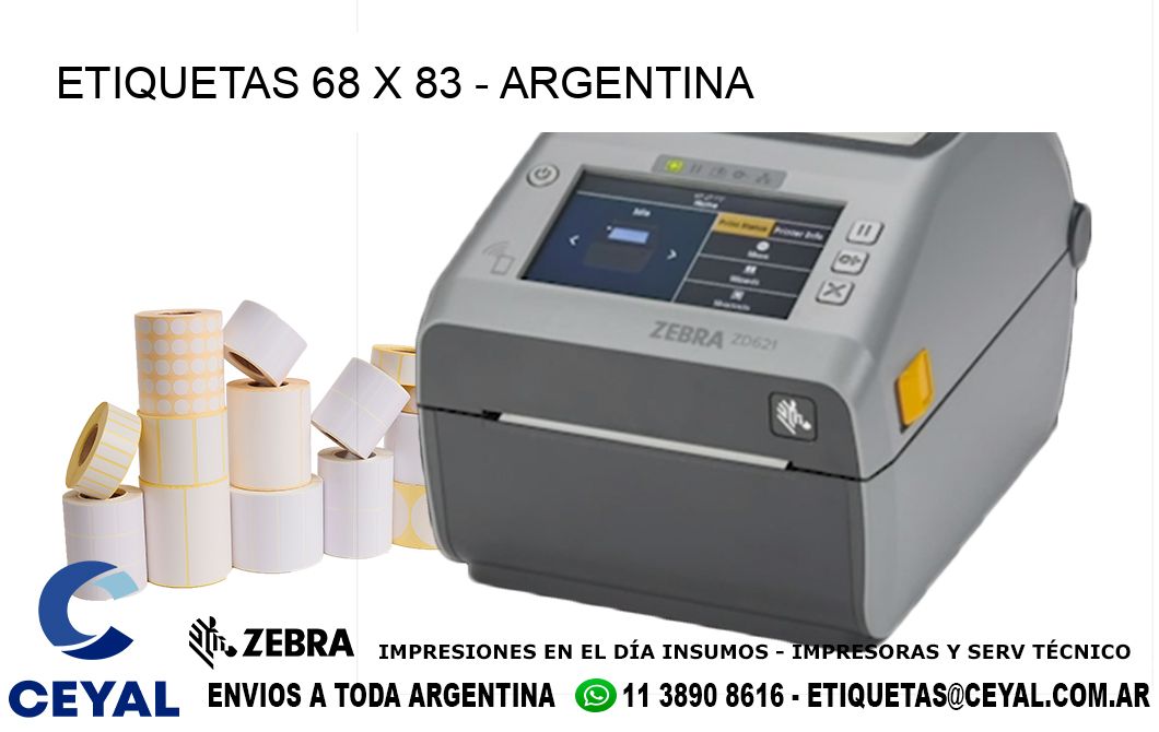 ETIQUETAS 68 x 83 - ARGENTINA