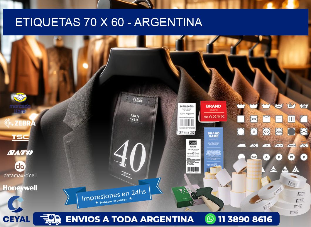 ETIQUETAS 70 x 60 - ARGENTINA