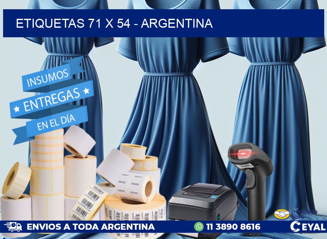 ETIQUETAS 71 x 54 - ARGENTINA