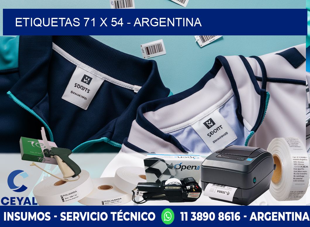 ETIQUETAS 71 x 54 - ARGENTINA