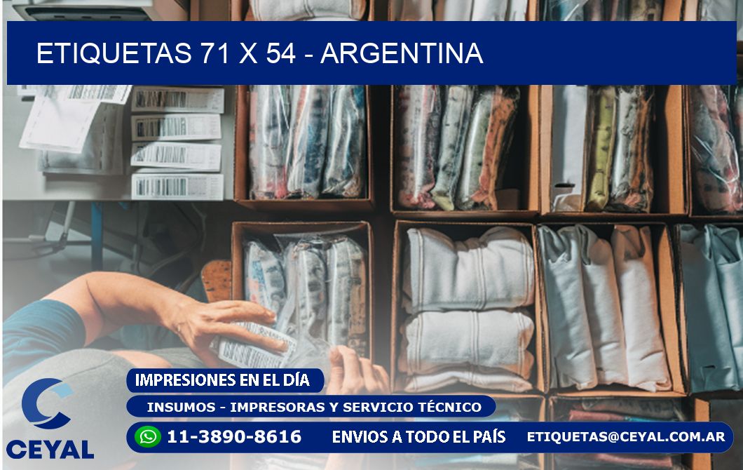 ETIQUETAS 71 x 54 - ARGENTINA