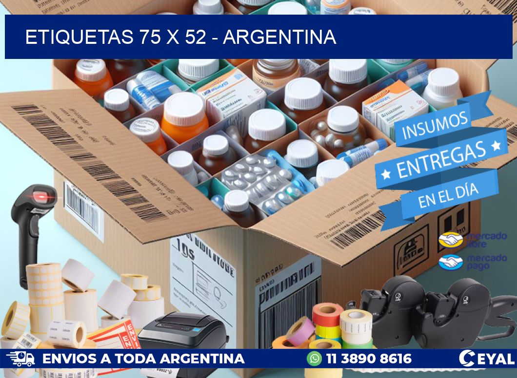 ETIQUETAS 75 x 52 - ARGENTINA