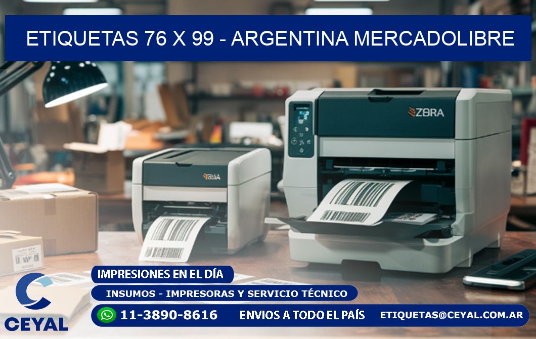 ETIQUETAS 76 x 99 - ARGENTINA MERCADOLIBRE