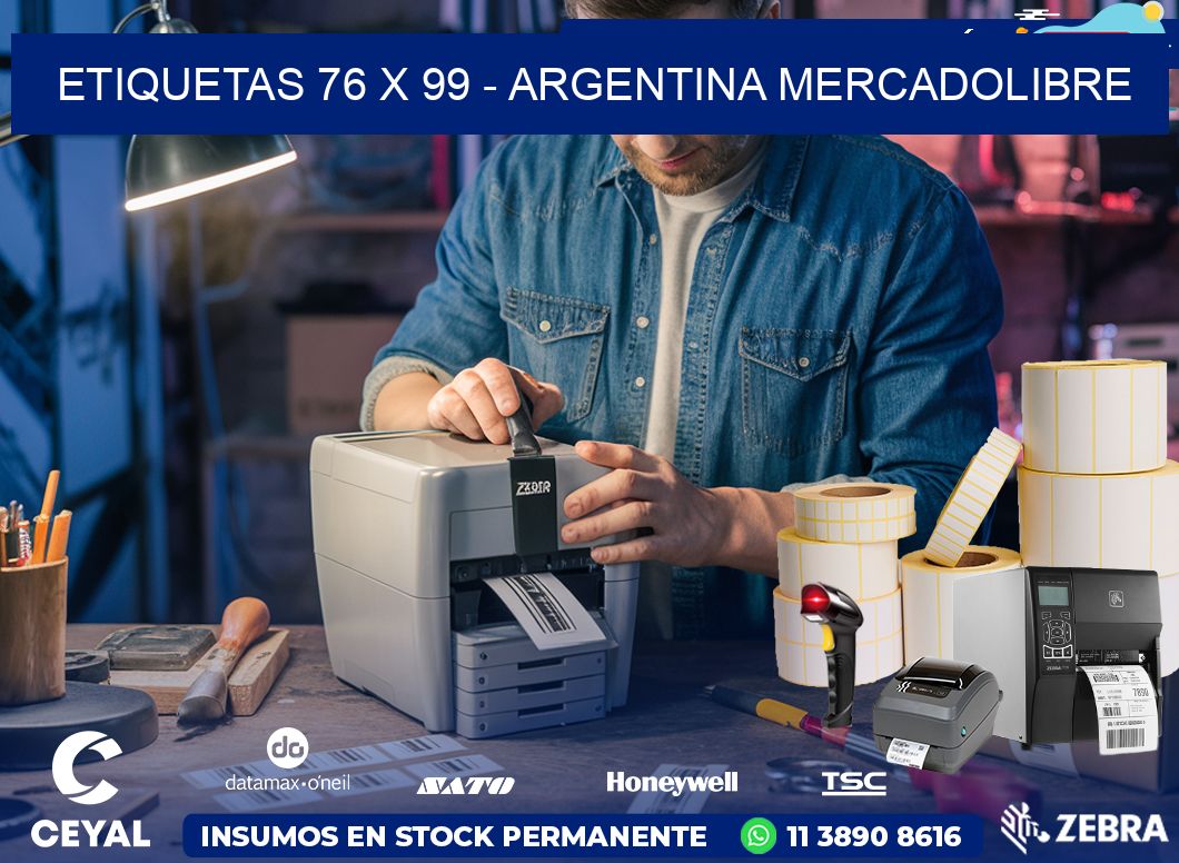 ETIQUETAS 76 x 99 - ARGENTINA MERCADOLIBRE