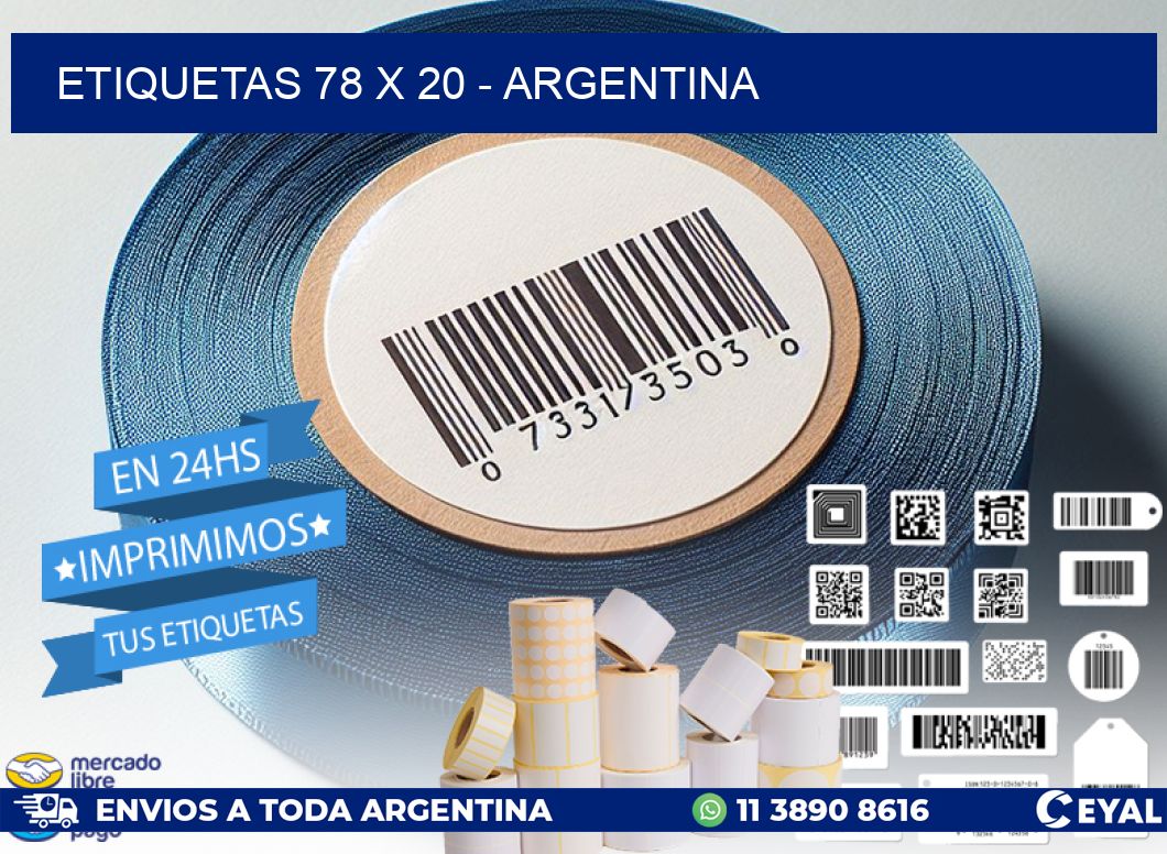 ETIQUETAS 78 x 20 - ARGENTINA