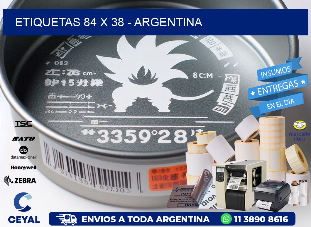 ETIQUETAS 84 x 38 - ARGENTINA