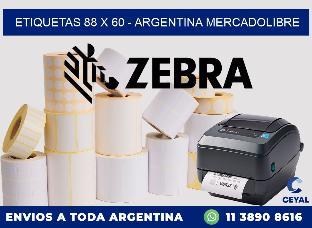 ETIQUETAS 88 x 60 – ARGENTINA MERCADOLIBRE