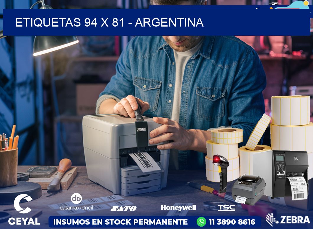 ETIQUETAS 94 x 81 - ARGENTINA