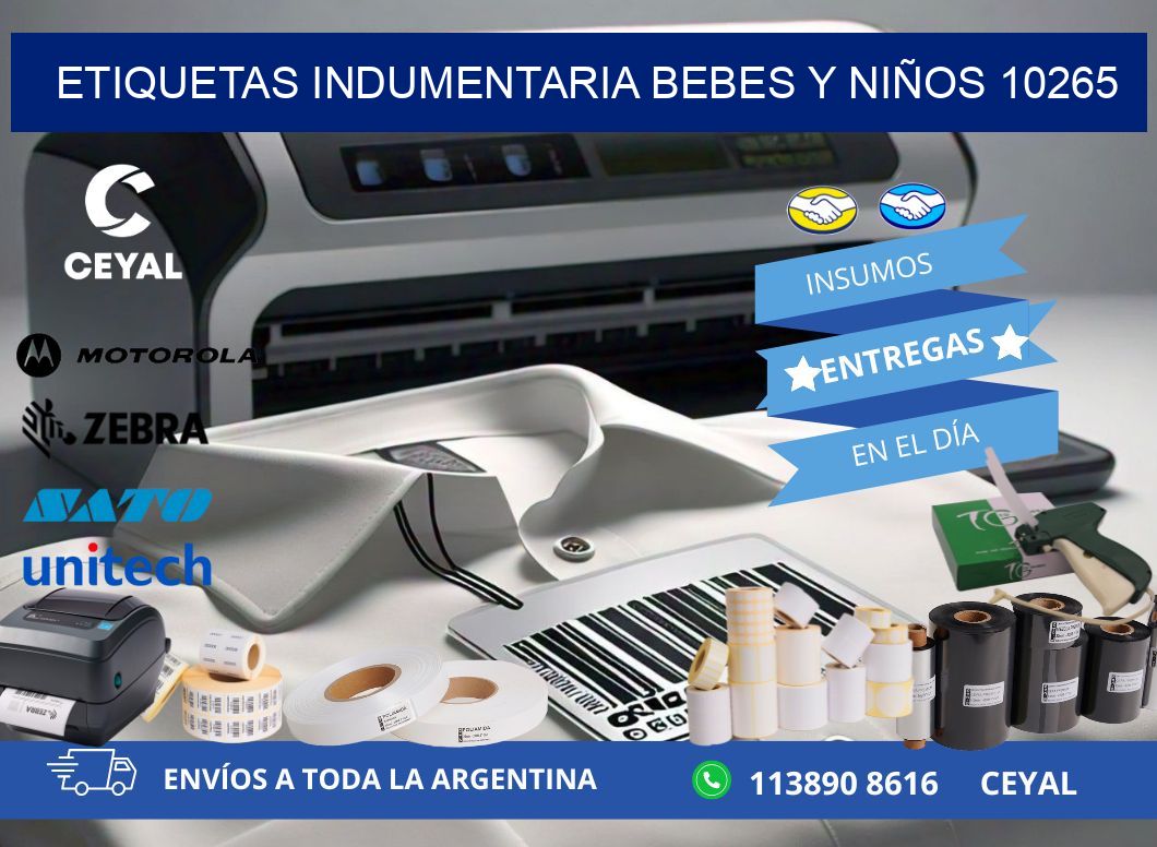 ETIQUETAS INDUMENTARIA BEBES Y NIÑOS 10265