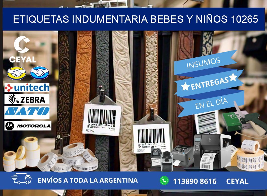 ETIQUETAS INDUMENTARIA BEBES Y NIÑOS 10265