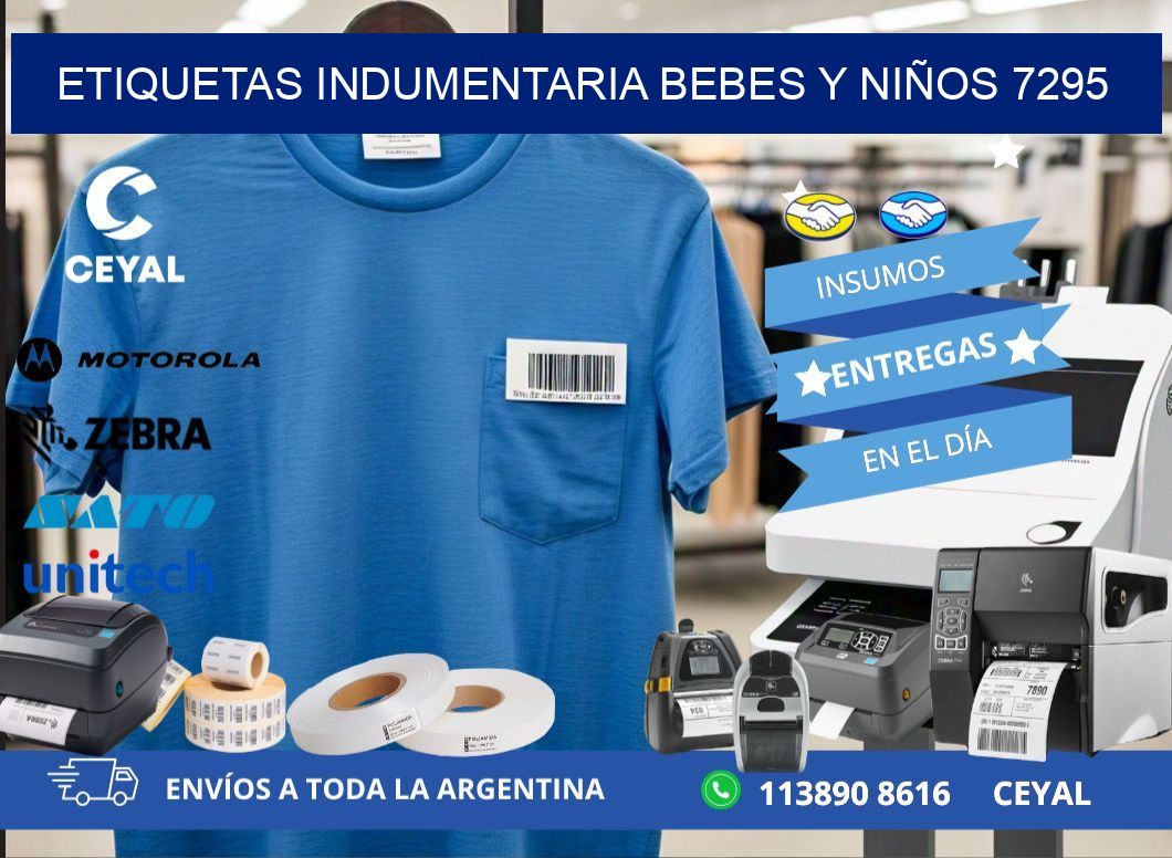 ETIQUETAS INDUMENTARIA BEBES Y NIÑOS 7295
