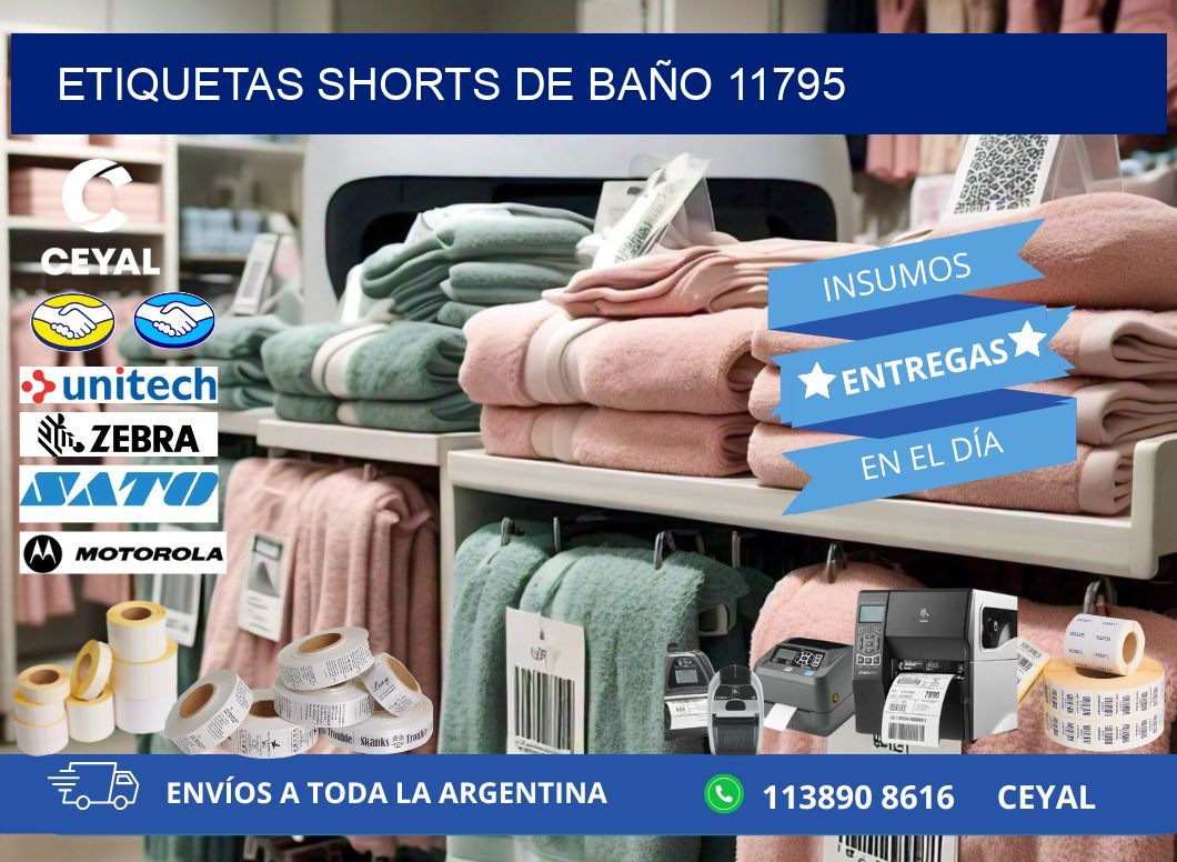 ETIQUETAS SHORTS DE BAÑO 11795