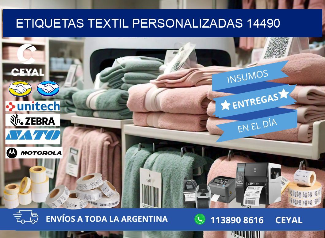 ETIQUETAS TEXTIL PERSONALIZADAS 14490