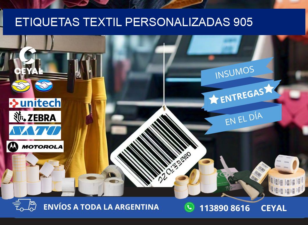 ETIQUETAS TEXTIL PERSONALIZADAS 905