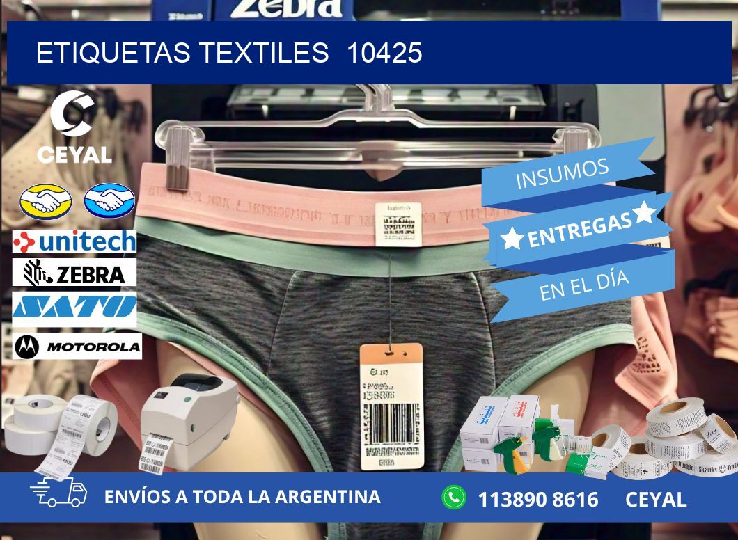 ETIQUETAS TEXTILES  10425