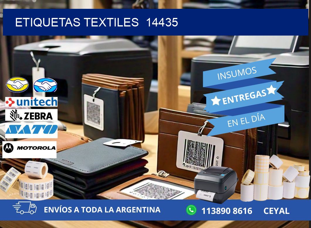 ETIQUETAS TEXTILES  14435