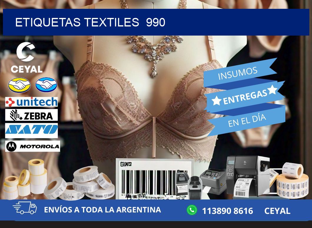 ETIQUETAS TEXTILES  990