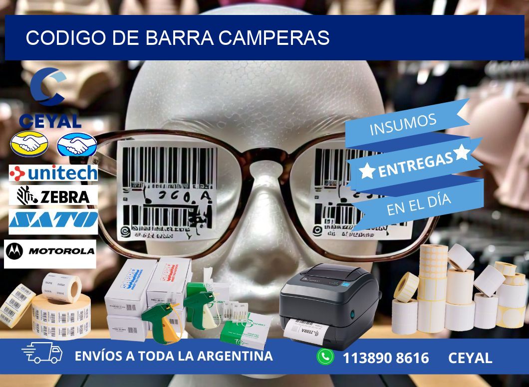 codigo de barra CAMPERAS