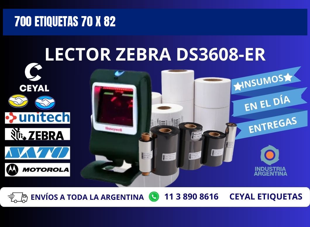 700 ETIQUETAS 70 x 82