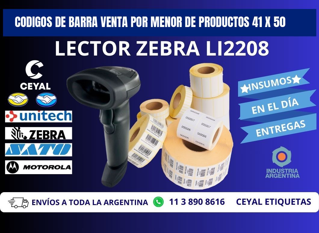CODIGOS DE BARRA VENTA POR MENOR DE PRODUCTOS 41 x 50