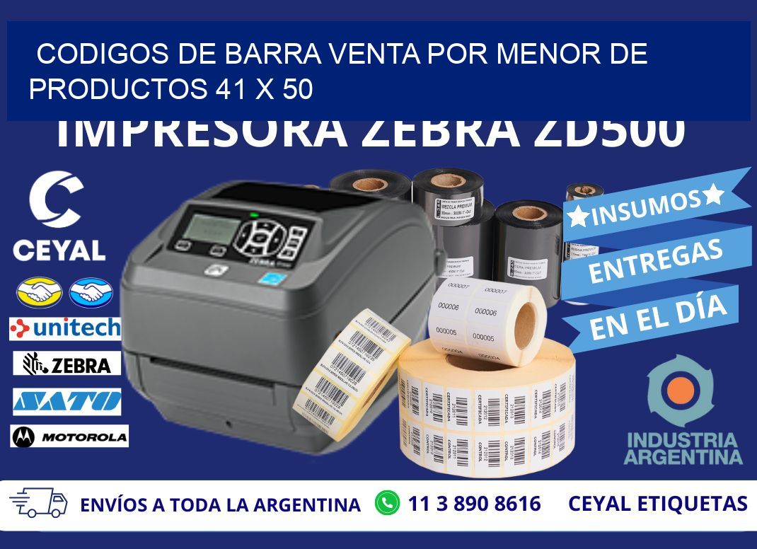 CODIGOS DE BARRA VENTA POR MENOR DE PRODUCTOS 41 x 50