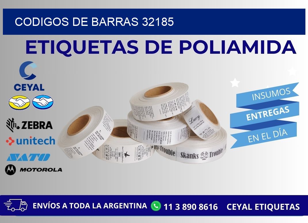 CODIGOS DE BARRAS 32185