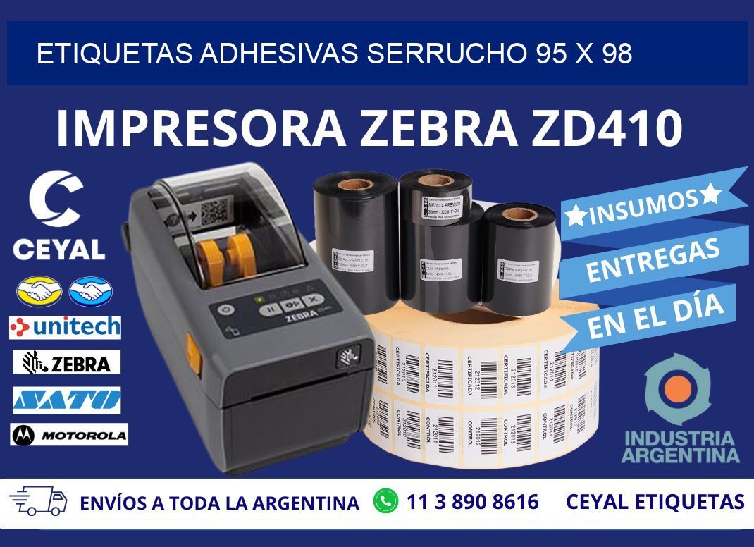ETIQUETAS ADHESIVAS SERRUCHO 95 x 98