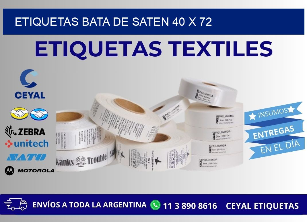 ETIQUETAS BATA DE SATEN 40 x 72