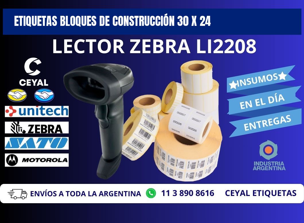 ETIQUETAS BLOQUES DE CONSTRUCCIÓN 30 x 24