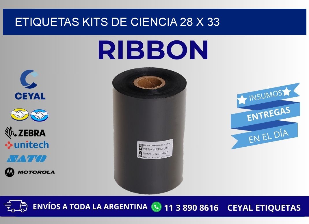ETIQUETAS KITS DE CIENCIA 28 x 33