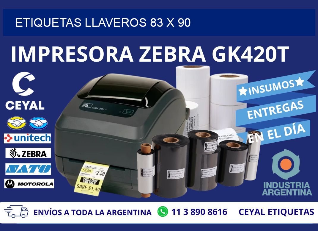 ETIQUETAS LLAVEROS 83 x 90