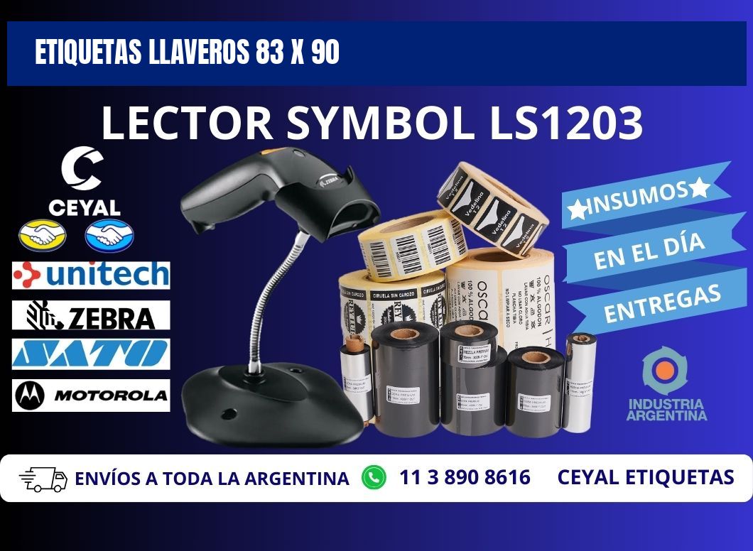 ETIQUETAS LLAVEROS 83 x 90