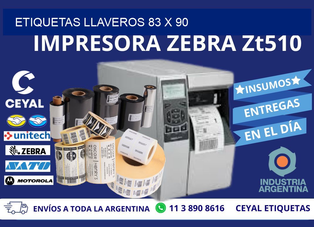 ETIQUETAS LLAVEROS 83 x 90
