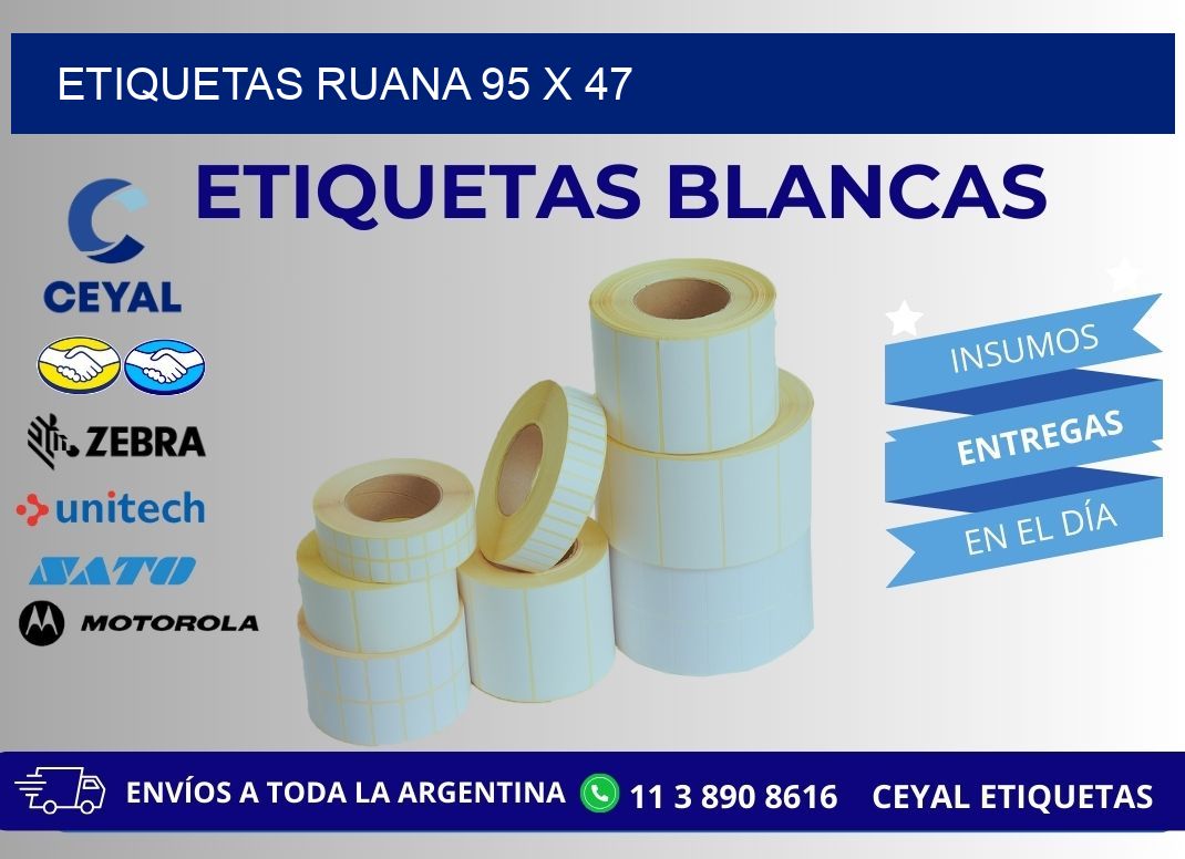ETIQUETAS RUANA 95 x 47