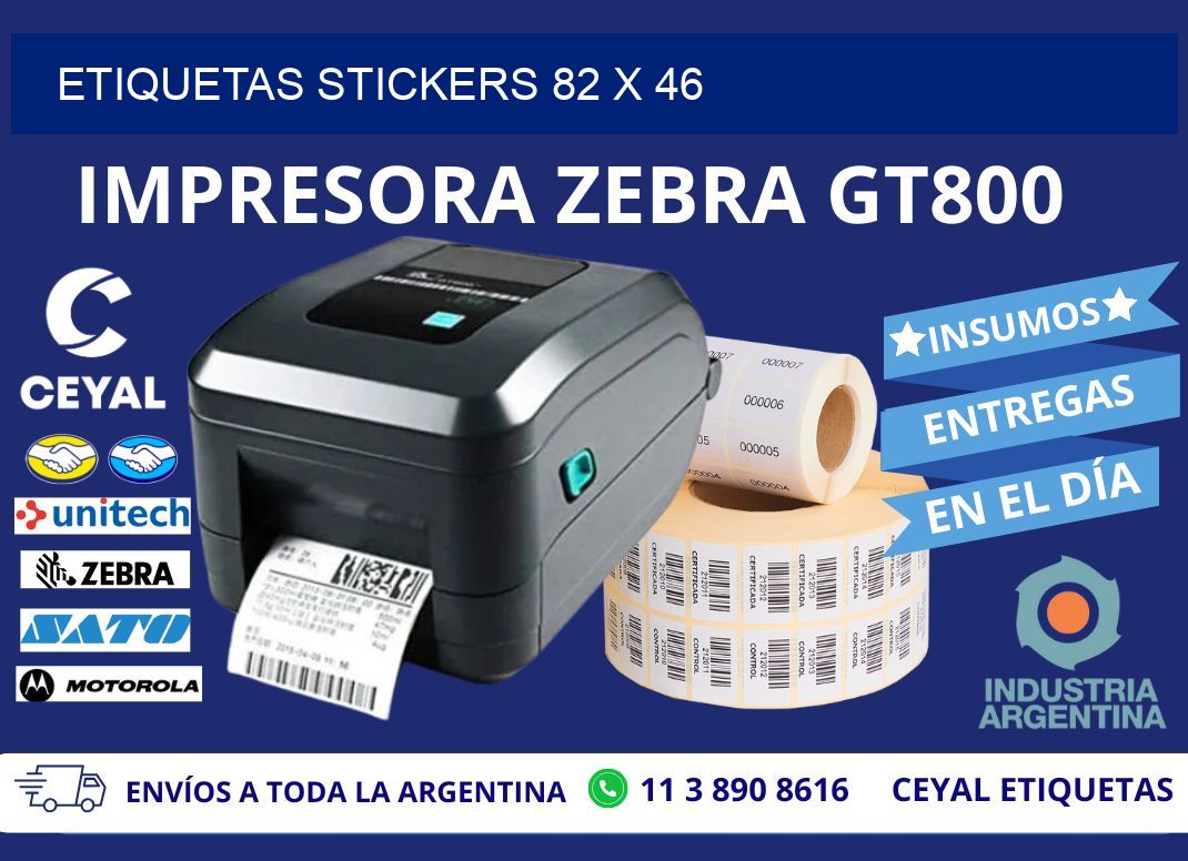 ETIQUETAS STICKERS 82 x 46