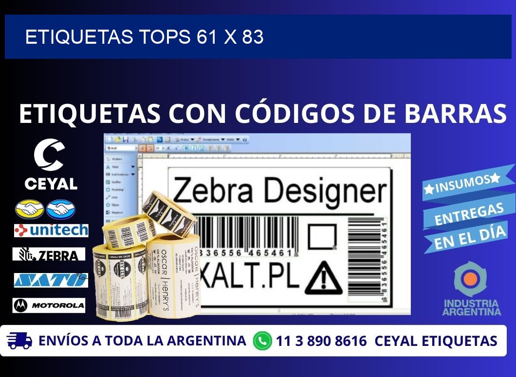 ETIQUETAS TOPS 61 x 83