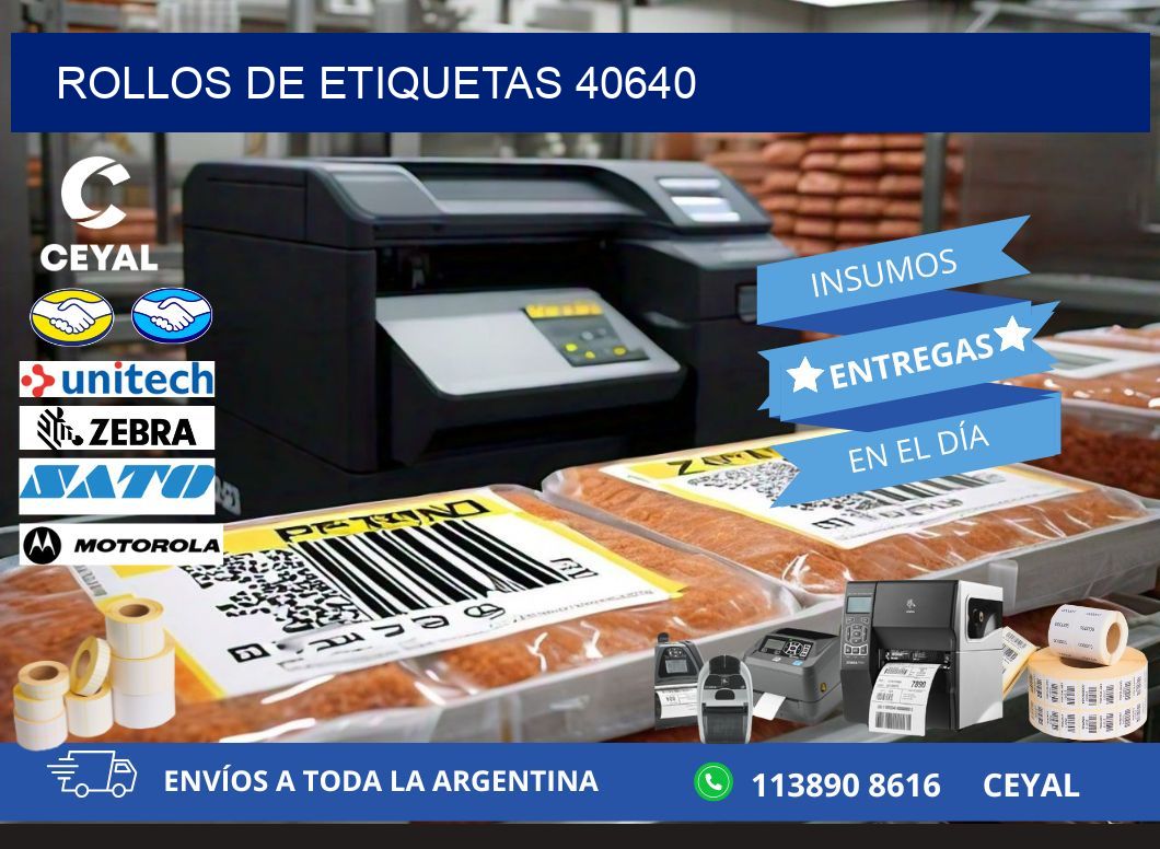 ROLLOS DE ETIQUETAS 40640