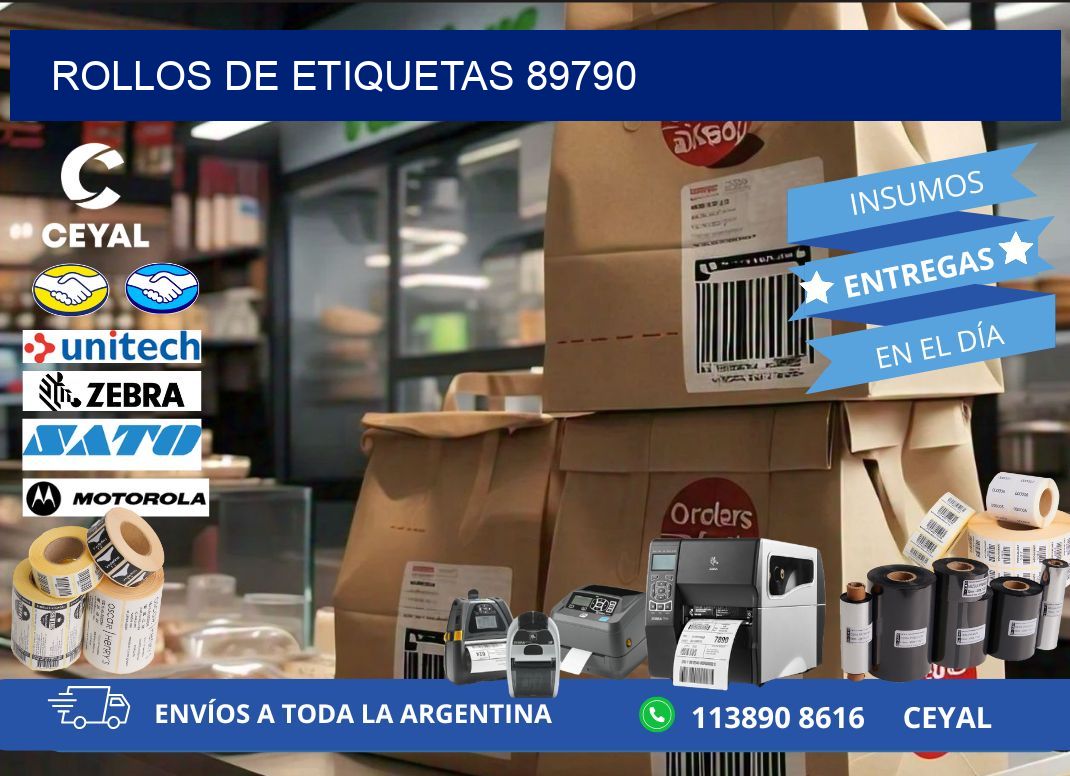 ROLLOS DE ETIQUETAS 89790
