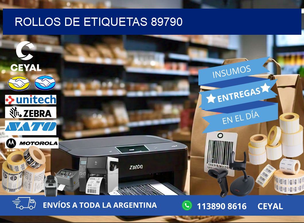 ROLLOS DE ETIQUETAS 89790