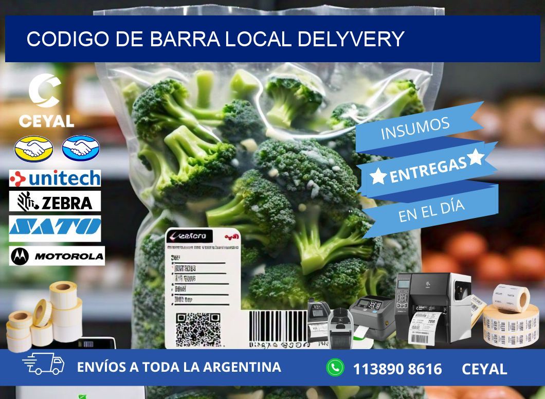 codigo de barra LOCAL DELYVERY