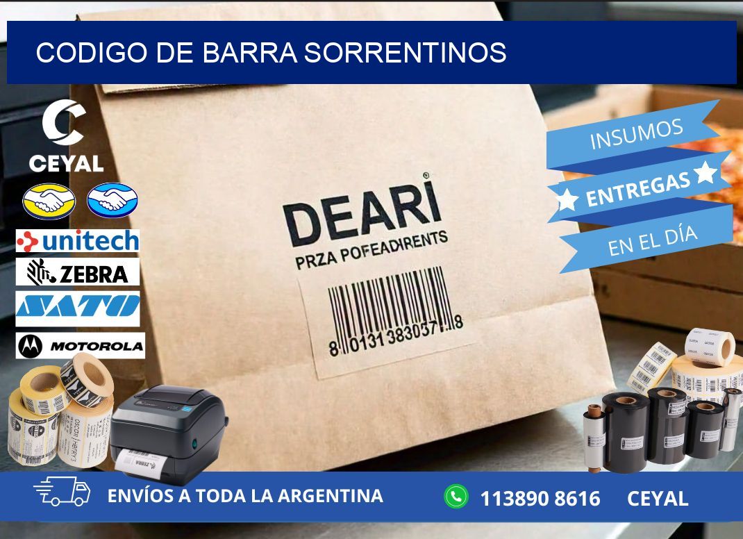 codigo de barra SORRENTINOS