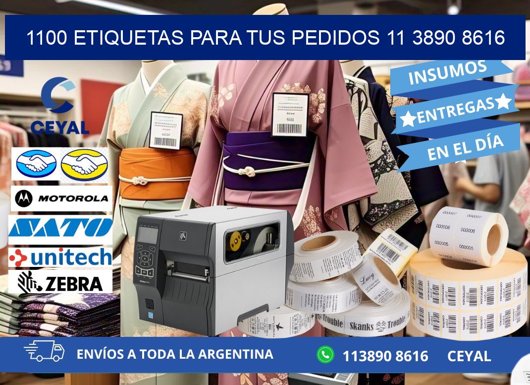 1100 ETIQUETAS PARA TUS PEDIDOS 11 3890 8616