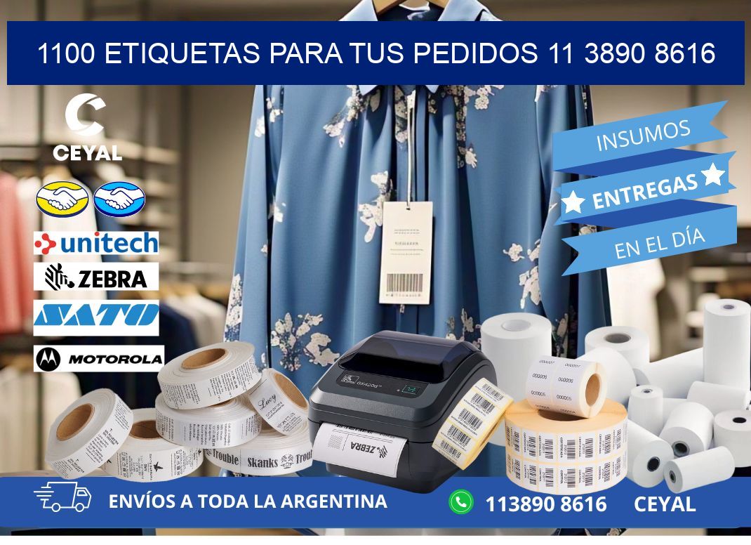 1100 ETIQUETAS PARA TUS PEDIDOS 11 3890 8616
