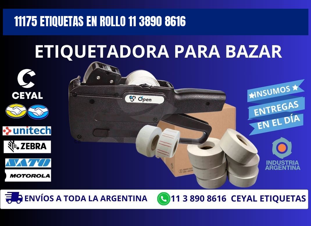 11175 ETIQUETAS EN ROLLO 11 3890 8616