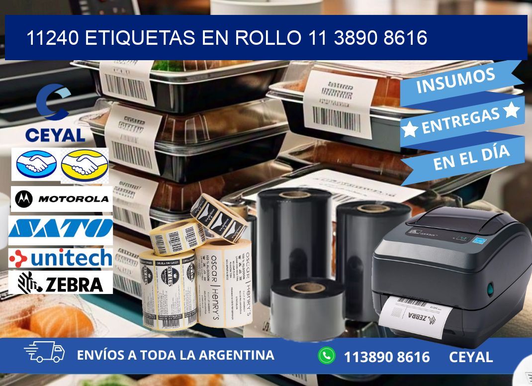 11240 ETIQUETAS EN ROLLO 11 3890 8616